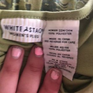 Green Tank with Over Shirt Size 22W/24W